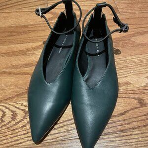 flat with ankle strap